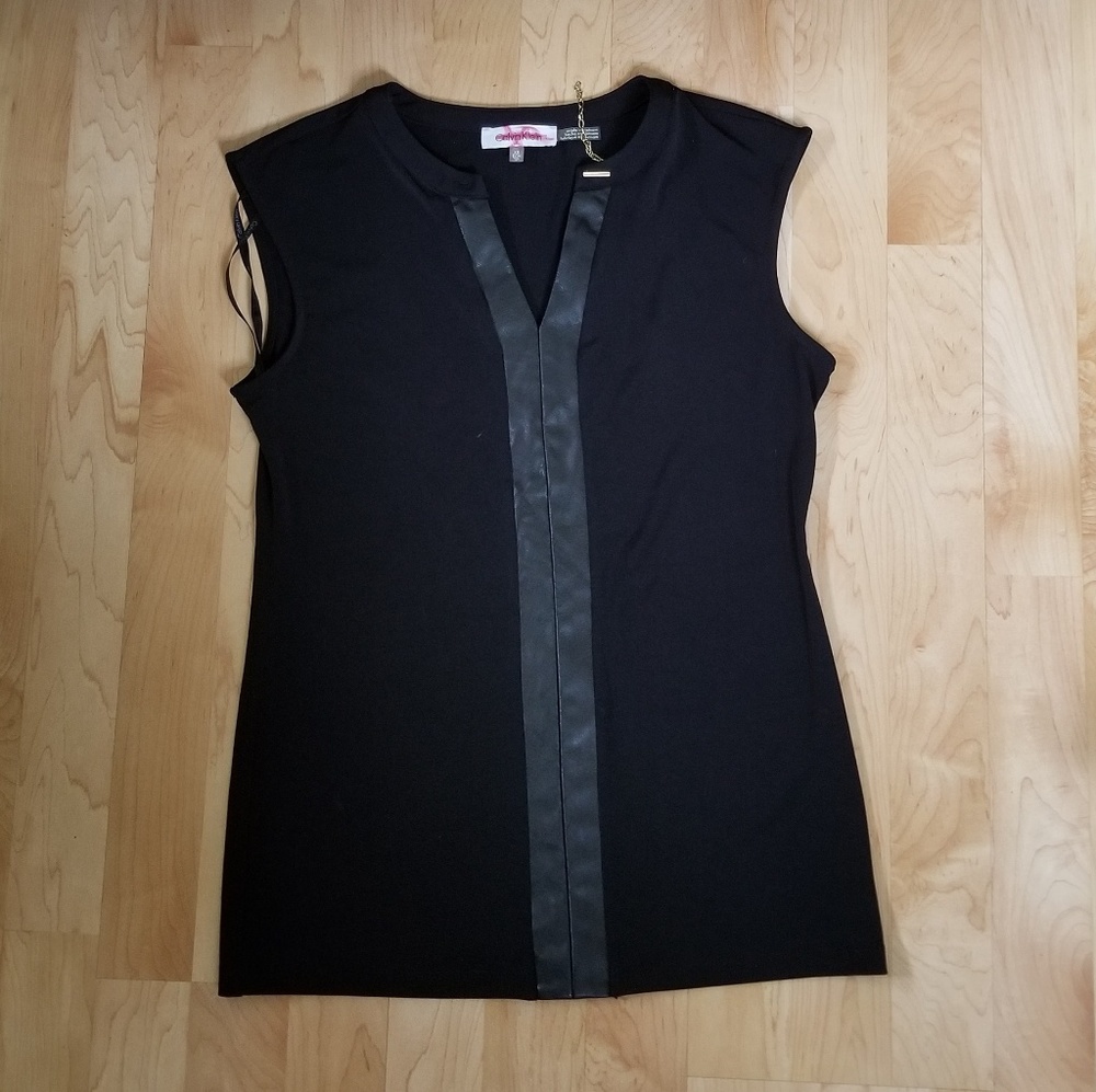 Calvin Klein Sleeveless Black Shirt
